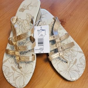 Guy Harvey gold wedge sandal